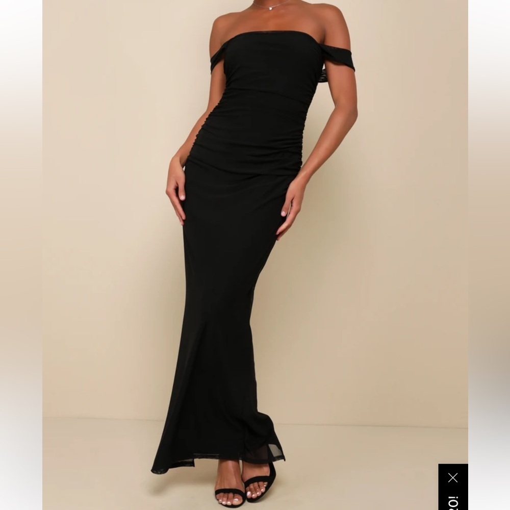 Black mesh dress